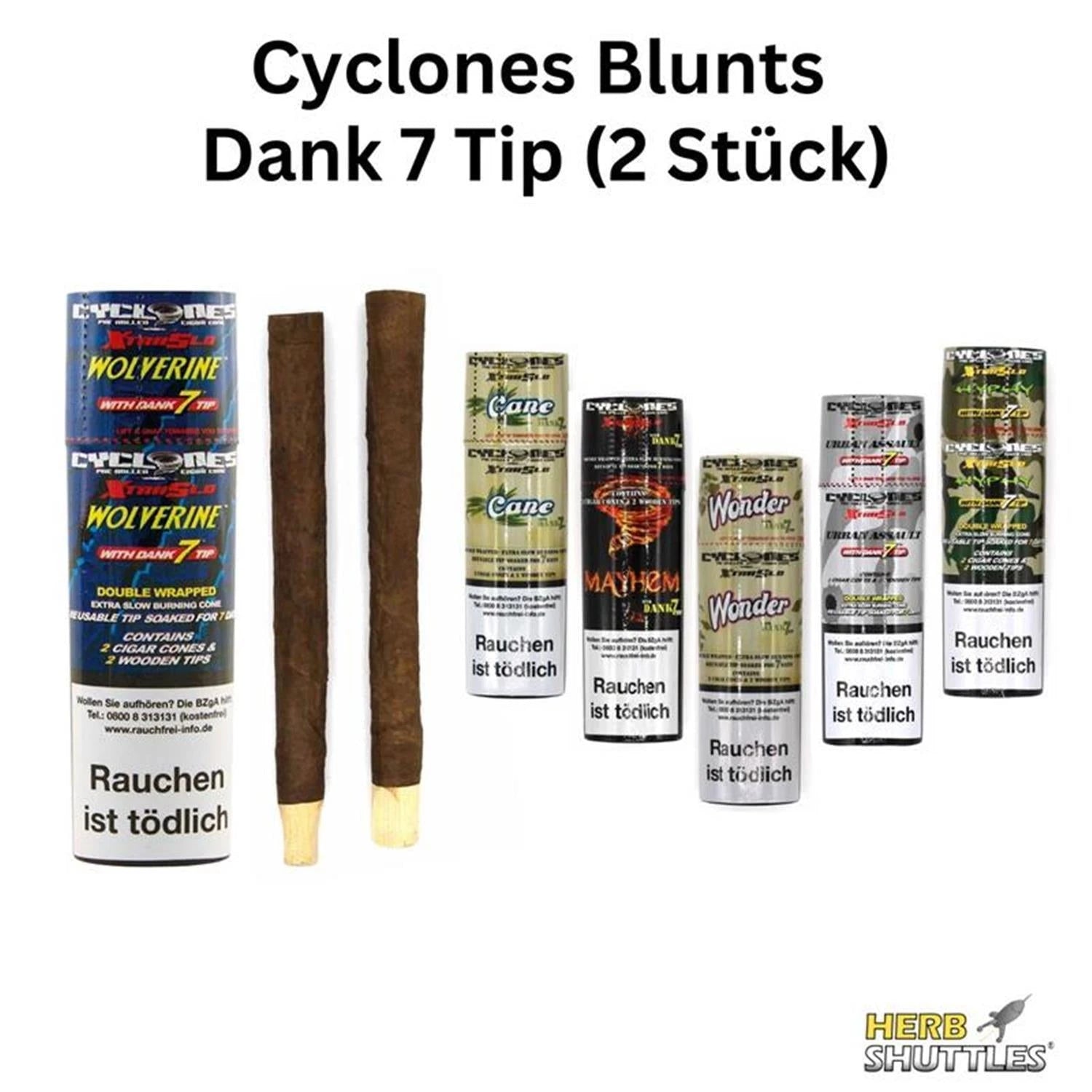 Cyclones Blunts Xtra Slow - Dank 7 Tip - Pre Rolled Cyclones